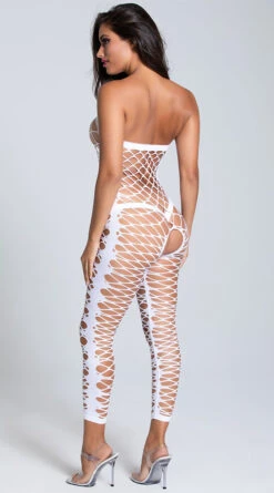 Fence Net Crotchless Bodystocking -Forplay Shop BH 69381SD WHITE 9 PS08052020