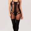 Be Wicked Good At Being Bad Bodystocking -Forplay Shop BW 1907 BODYSTOCKING BLACK 0221