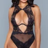 Be Wicked Davina Lace Teddy 2 Be Wicked Davina Lace Teddy -Forplay Shop BW 1956 front 2020JUN23576