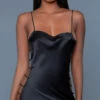 Be Wicked Brooklyn Satin Slip 2 Be Wicked Brooklyn Satin Slip -Forplay Shop BW 2030 front 2021FEB27467
