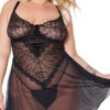 Coquette Plus Size Sensual Luxury Babydoll Set