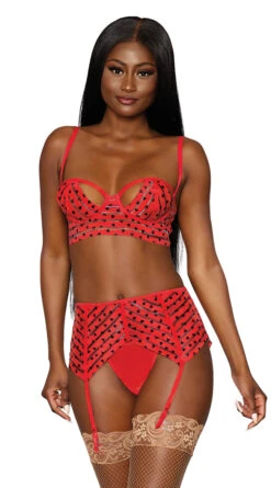 Dreamgirl Piece Of My Heart Bra Set