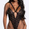 Euphoria Floral Lace Teddy 2 Euphoria Floral Lace Teddy -Forplay Shop EC 1905 BLK 3 YANDY PS10202021 Edit