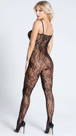Rose Lace Bodystocking -Forplay Shop EM 1610 BLACK PS06132019 14