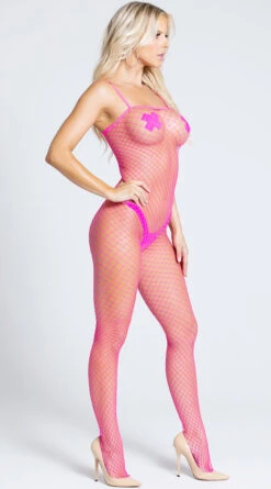 Large Diamond Net Bodystocking -Forplay Shop EM 1622 PINK PS06142019 8
