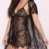 Sultry Eyelash Lace Babydoll And Robe Set 2 Sultry Eyelash Lace Babydoll And Robe Set -Forplay Shop EM 4333 PS06142017
