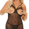 Plus Size No Dot About It Babydoll Set -Forplay Shop EM 44060x f 2020JAN18543