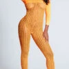 Neon Orange Crochet Bodystocking -Forplay Shop EM 8011 ORANGE PS06062019 3