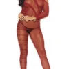 Burgundy Burnout Bodystocking