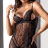 Sensual Lover Babydoll Set 2 Sensual Lover Babydoll Set -Forplay Shop ES 7491 Black Front 2023APRIL