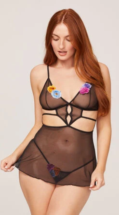 Yandy Wildflower Vibes Babydoll Set -Forplay Shop EY 4358 2599 yandy PS05312022