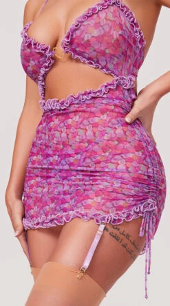 Yandy X Lana Rhoades XOXO Chemise Set 8 Yandy X Lana Rhoades XOXO Chemise Set -Forplay Shop EY LNA 0010 LANA GARTER CHEMISE HEART PRINT 5121