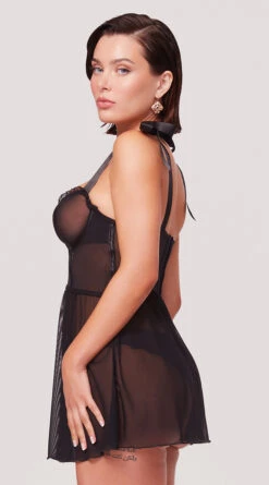 Yandy X Lana Rhoades Lust For You Babydoll Set -Forplay Shop EY LNA 0017 LANA BABYDOLL PANTY SET BLACK 5338