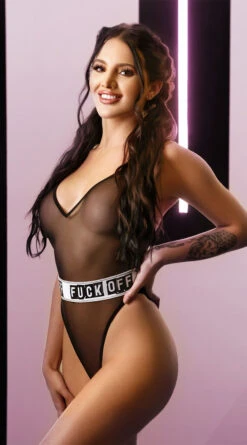 Fantasy Eff Off Mesh Teddy