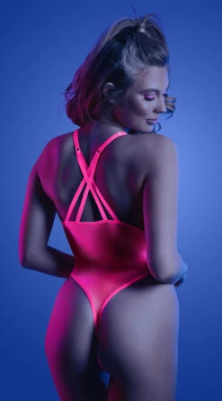 Fantasy Black Light Criss-Cross Fishnet Teddy 9 Fantasy Black Light Criss-Cross Fishnet Teddy -Forplay Shop FA GL2123 Back 2023MAY