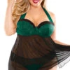 Fantasy Plus Size Sonia Babydoll Set 1 Fantasy Plus Size Sonia Babydoll Set -Forplay Shop FA P597X HiRes 2 2019HOLIDAY