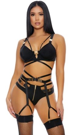 Forplay Buckle Up Bra Set