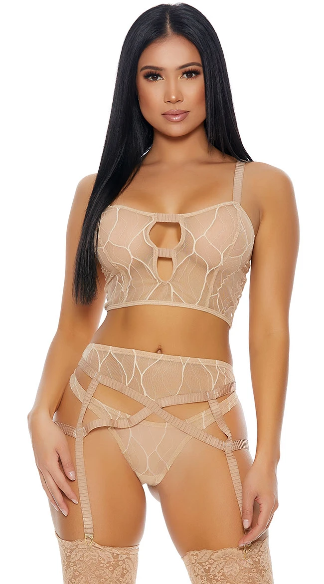Forplay Made To See Mesh Bra Set 3 Forplay Made To See Mesh Bra Set