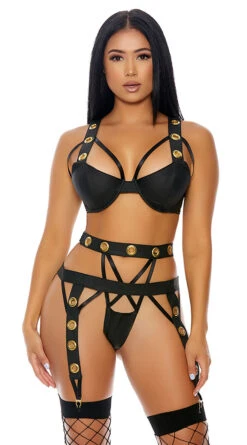 Forplay Caged Babe Bra Set