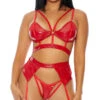 Forplay Double Cuff Love Bra Set -Forplay Shop FP 771209 red alt1 lg 2020DEC25638