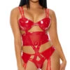 Forplay Double The Mesh Teddy Set -Forplay Shop FP 771210 red alt1 lg 2020DEC25638