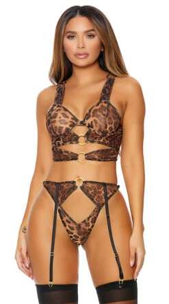 Forplay Jungle Look Bra Set