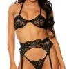 Forplay Feeling Close Garter Bra Set -Forplay Shop FP 771620 black alt1 lg 2021APR29043