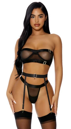 Forplay Good As Gold Lingerie Set
