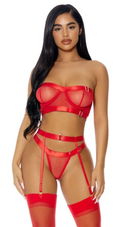 Forplay Good As Gold Lingerie Set -Forplay Shop FP 772105 red alt1 lg 2022JULY49835