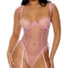 Forplay Sheer Seduction Pink Teddy