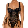 Forplay Cinched In Teddy -Forplay Shop FP 773008 black alt1 lg 2023MAY