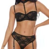 Forplay Lace Choker Bra Set