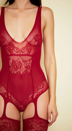 Mas Vino Lace Bodystocking -Forplay Shop HT 2535 BURG D 2019Nov18753