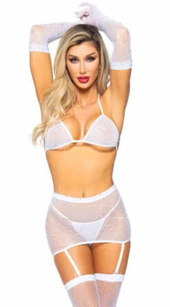 LEG AVENUE Sparkle And Fine Bra Set -Forplay Shop LA 81617 003 002 2021DEC45048