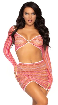 LEG AVENUE Zig Zag Zest Crop Top Set 11 LEG AVENUE Zig Zag Zest Crop Top Set -Forplay Shop LA 81629 01 005 2021MAR28878