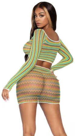LEG AVENUE Zig Zag Zest Crop Top Set 12 LEG AVENUE Zig Zag Zest Crop Top Set -Forplay Shop LA 81629 02 126 2021MAR28878
