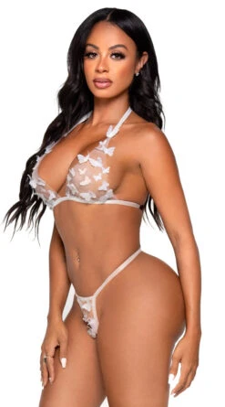 LEG AVENUE Embroidered Butterfly Mesh Bra Set 17 LEG AVENUE Embroidered Butterfly Mesh Bra Set -Forplay Shop LA 81648 04 002 2022APR47820