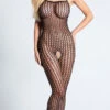 LEG AVENUE Black Crochet Bodystocking -Forplay Shop LA 8300 BLACK PS07152019 4