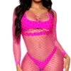 LEG AVENUE Long Sleeve Fence Net Mini Dress 1 LEG AVENUE Long Sleeve Fence Net Mini Dress -Forplay Shop LA 86128 001 029 2022APR47820