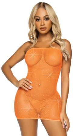 LEG AVENUE Crystalized Fishnet Convertible Tube Dress 18 LEG AVENUE Crystalized Fishnet Convertible Tube Dress -Forplay Shop LA 86797 001 089 2022APR47820