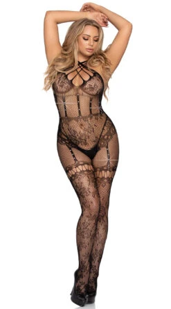 LEG AVENUE Strappy Seduction Bodystocking -Forplay Shop LA 89276 03 001 2020SEP25835