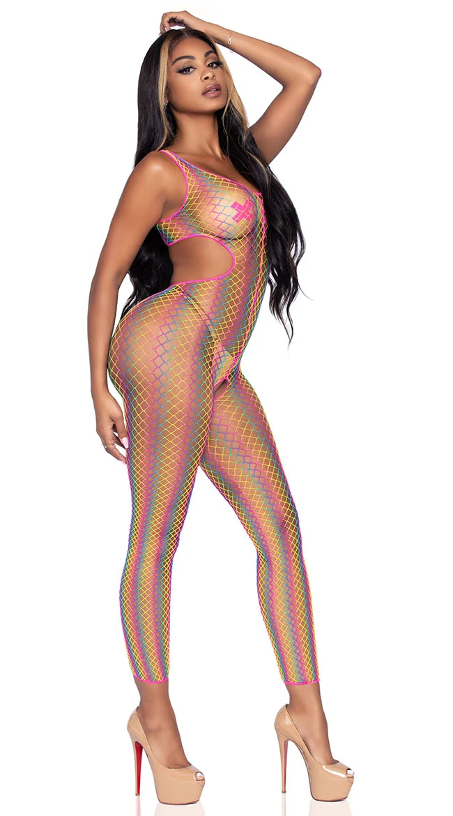 LEG AVENUE Rainbow Radiance Bodystocking 5 LEG AVENUE Rainbow Radiance Bodystocking - Image 3