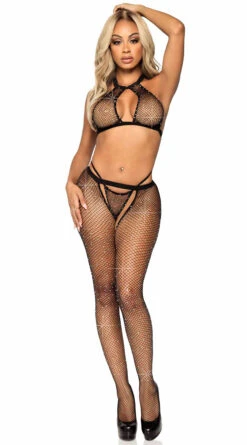 LEG AVENUE Showstopper Crop Top Set -Forplay Shop LA 89290 03 001 2021DEC45048