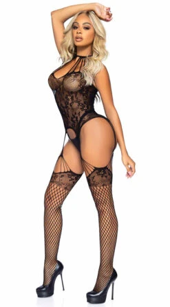 LEG AVENUE You're A Tease Suspender Bodystocking -Forplay Shop LA 89292 04 001 2021DEC45048