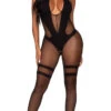 LEG AVENUE Twisted Crotchless Bodystocking -Forplay Shop LA 89299 01 001 2022APR47820