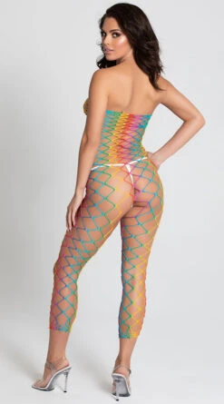 MUSIC LEGS Rio Rainbow Netted Bodystocking -Forplay Shop ML 1177 RAINBOW 9 PS06232020
