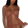 Caramel Flyaway Babydoll Set