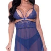 A Touch Of Lace Babydoll Set -Forplay Shop MS M348 BBY Full Length 2023APRIL