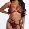 Just Try Me Triangle Bra Set 1 Just Try Me Triangle Bra Set -Forplay Shop OL 40 11405 RED 2 YANDY PS10202021