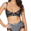 Maria Eyelash Lace Bra Set -Forplay Shop OL 40 11459 CRKBK FRONT HR 2021APR31866